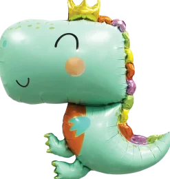 Folieballong 67 cm - Ljusgrön dino
