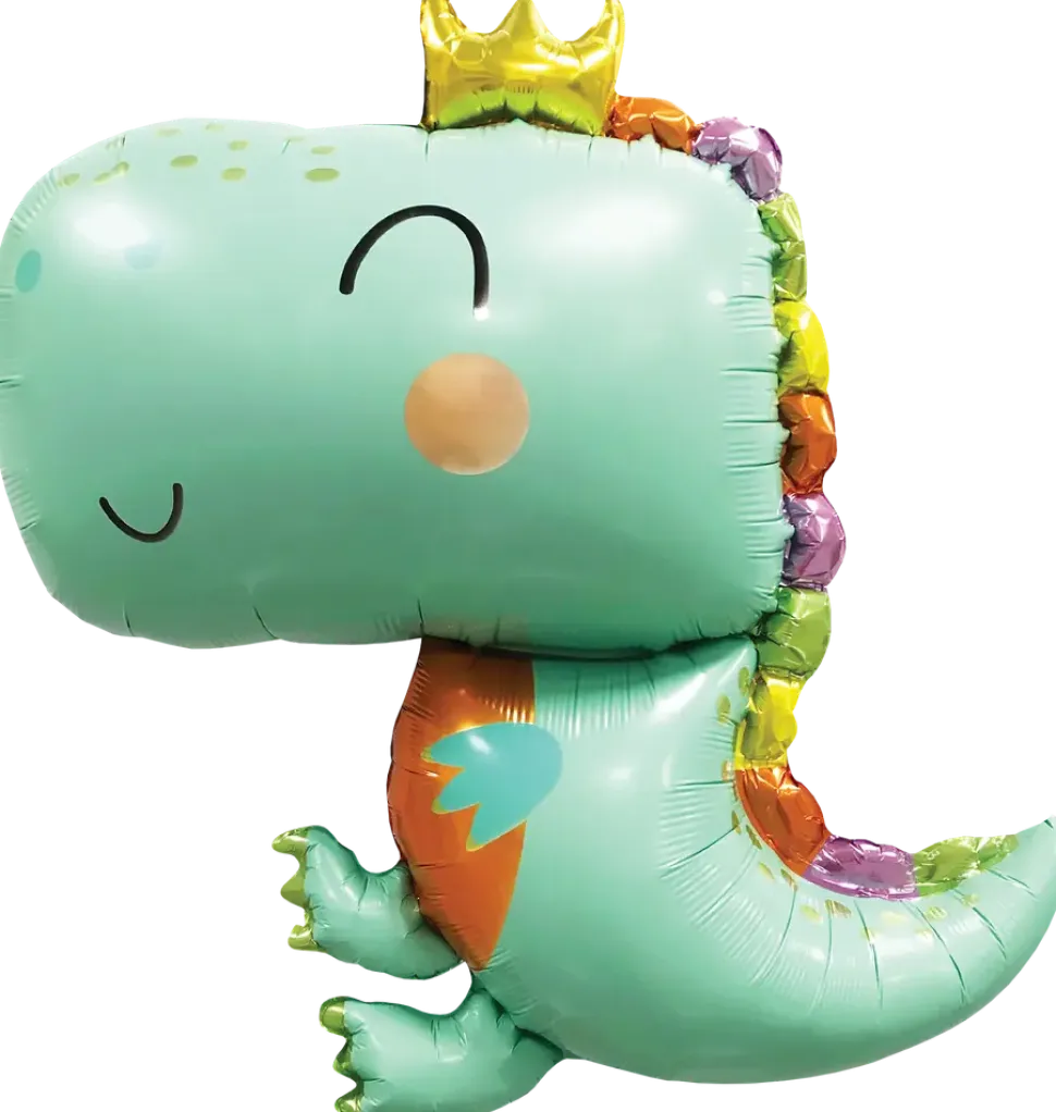 Folieballong 67 cm - Ljusgrön dino