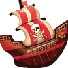 Folieballong 68 cm - Piratskepp