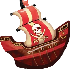 Folieballong 68 cm - Piratskepp