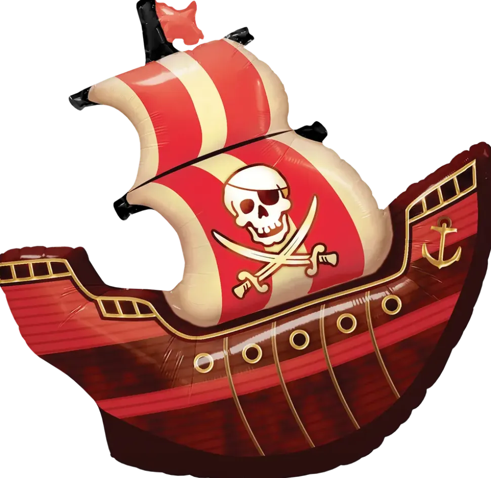 Folieballong 68 cm - Piratskepp