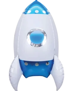 Folieballong 57 cm - Raket blå