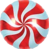 Folieballong 33 cm - Röd karamell