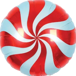 Folieballong 33 cm - Röd karamell