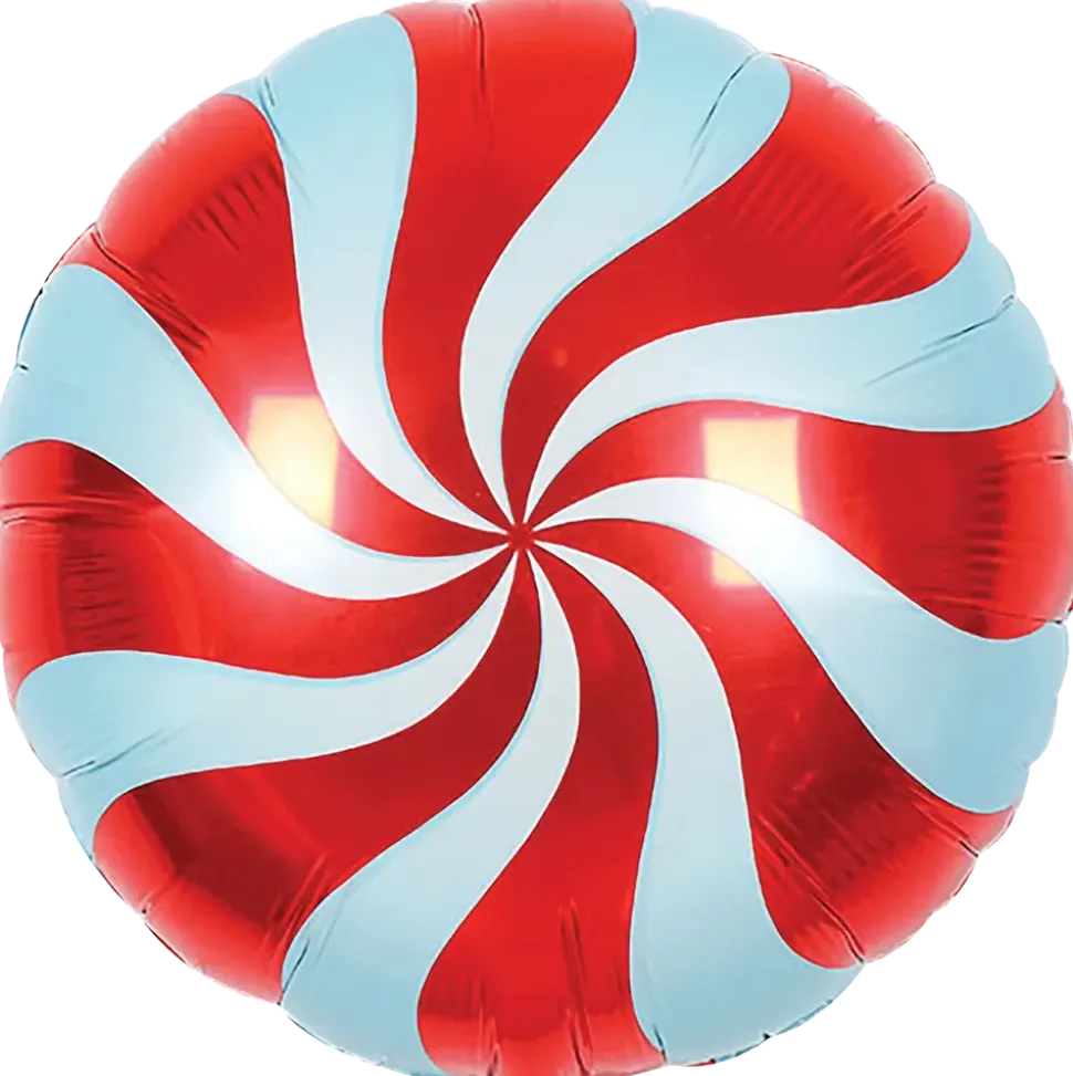 Folieballong 33 cm - Röd karamell