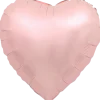 Folieballong 34 cm - Rosa hjärta