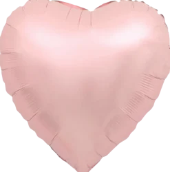 Folieballong 34 cm - Rosa hjärta