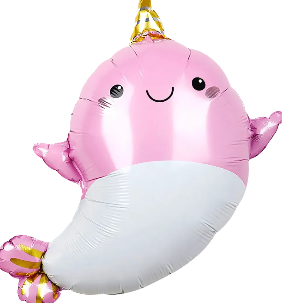 Folieballong 57 cm - Rosa val