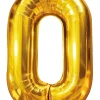 Folieballong Guld 86 cm - Nr 0
