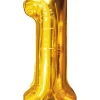 Folieballong Guld 86 cm - Nr 1