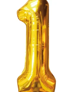 Folieballong Guld 86 cm - Nr 1