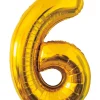 Folieballong Guld 86 cm - Nr 6