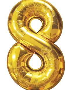 Folieballong Guld 86 cm - Nr 8