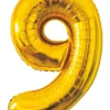 Folieballong Guld 86 cm - Nr 9