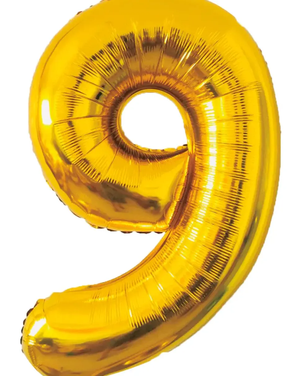 Folieballong Guld 86 cm - Nr 9