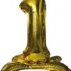 Folieballong Guld 70 cm - Nr. 1