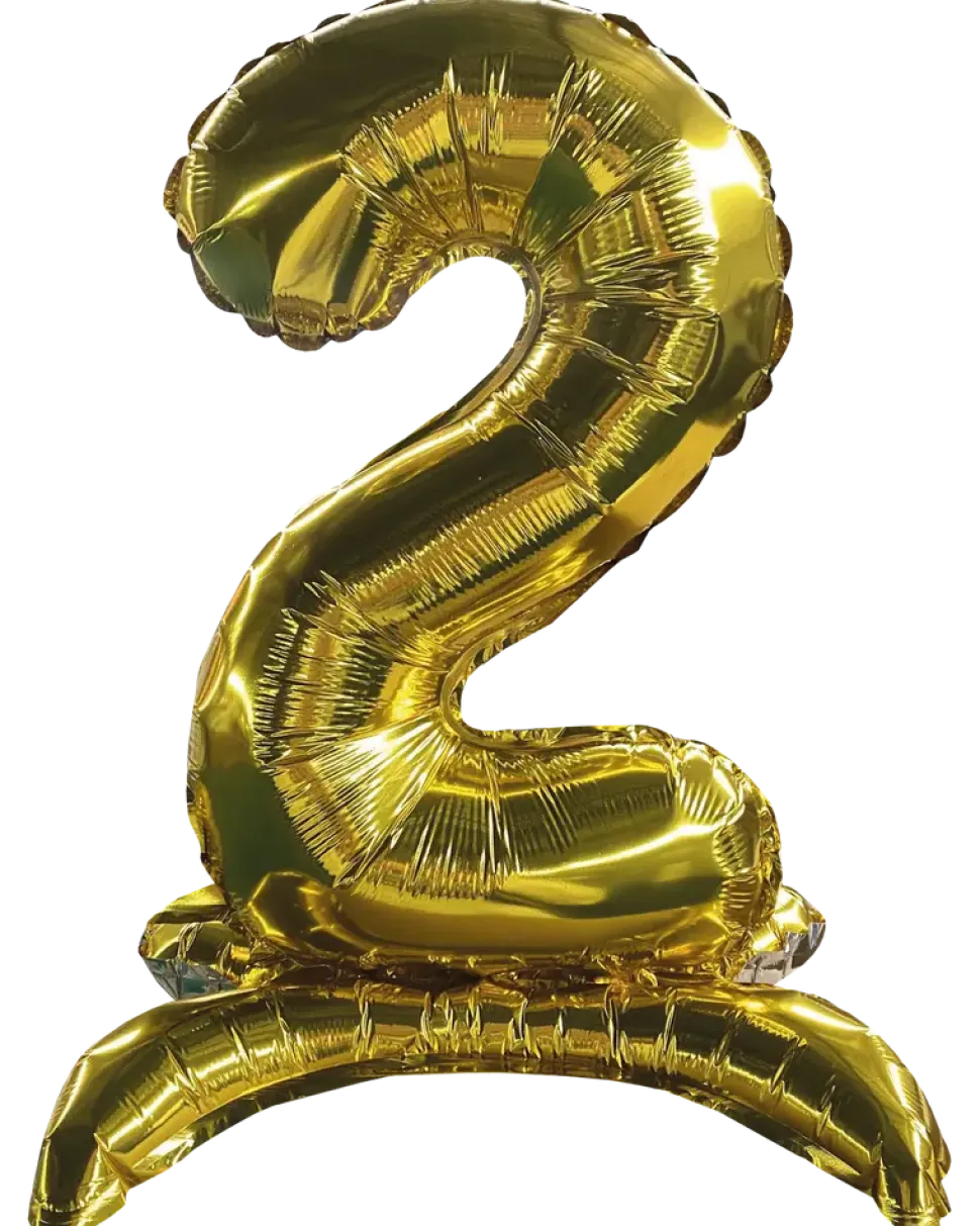 Folieballong Guld 70 cm - Nr. 2