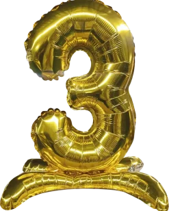 Folieballong Guld 70 cm - Nr. 3