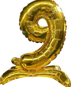 Folieballong Guld 70 cm - Nr 9