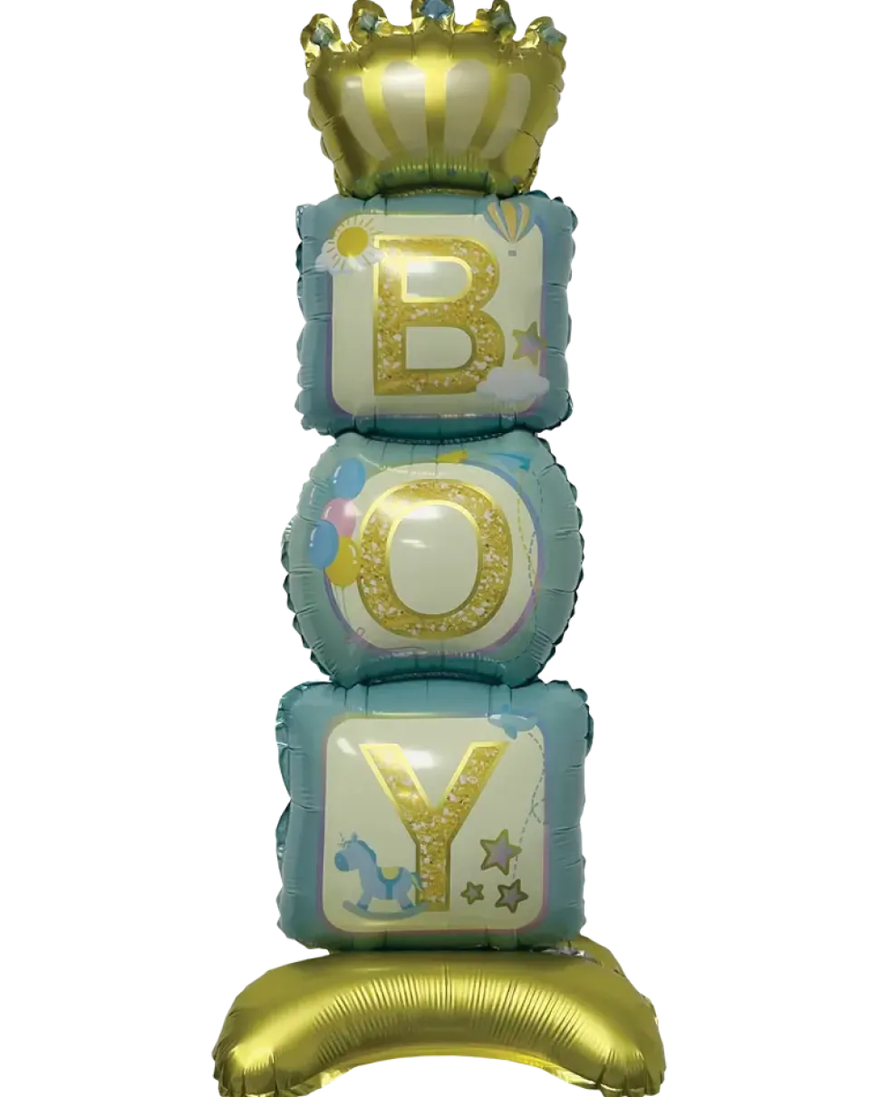 Folieballong på fot 80 cm - ”Boy”