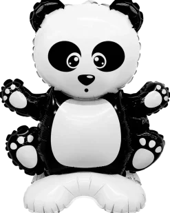 Folieballong på fot 40 cm - Panda