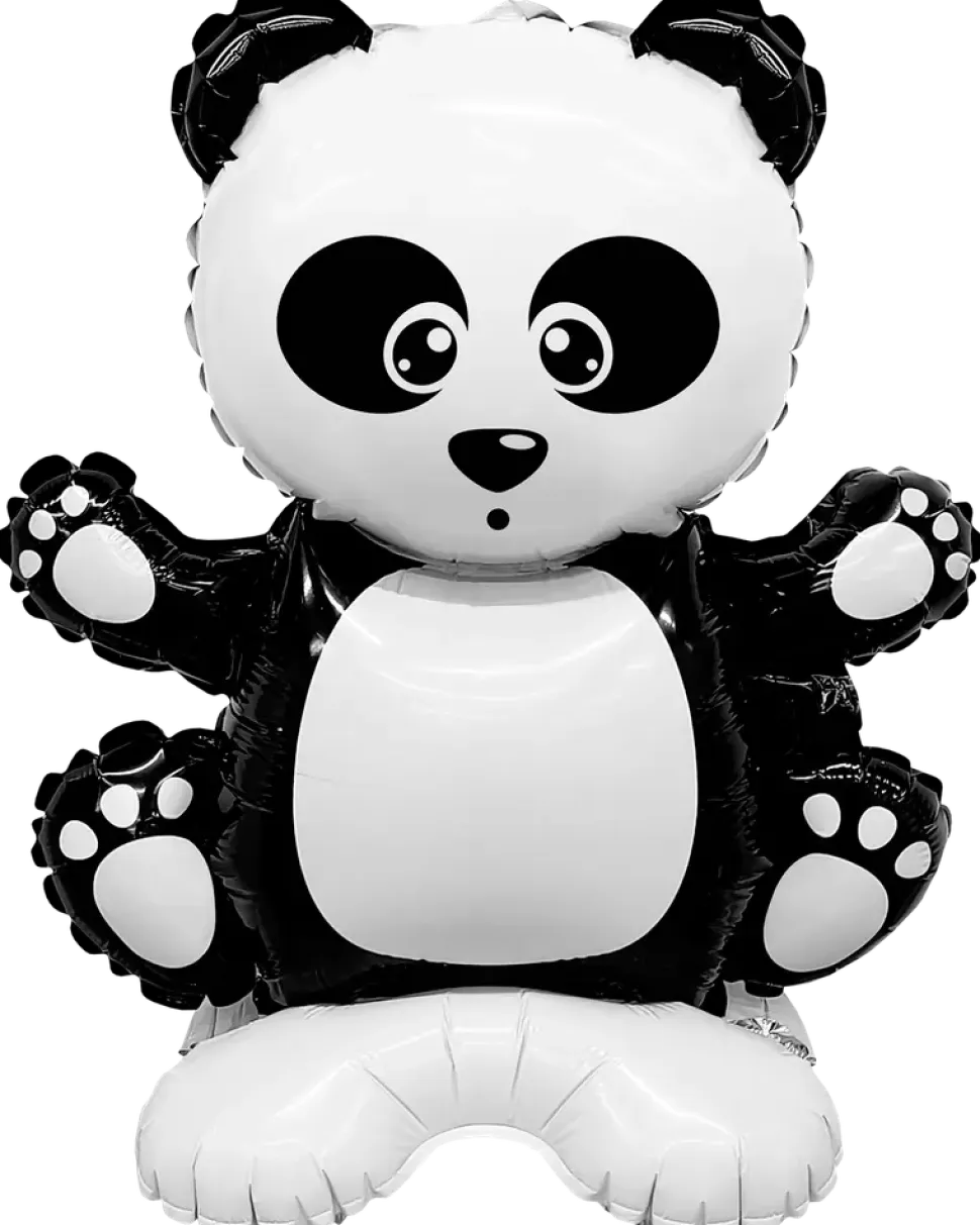 Folieballong på fot 40 cm - Panda