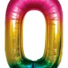 Folieballong Regnbåge 86 cm - Nr 0