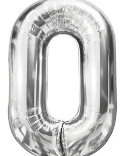 Folieballong Silver 86 cm - Nr 0