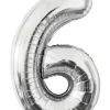 Folieballong Silver 86 cm - Nr 6