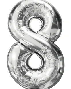 Folieballong Silver 86 cm - Nr 8
