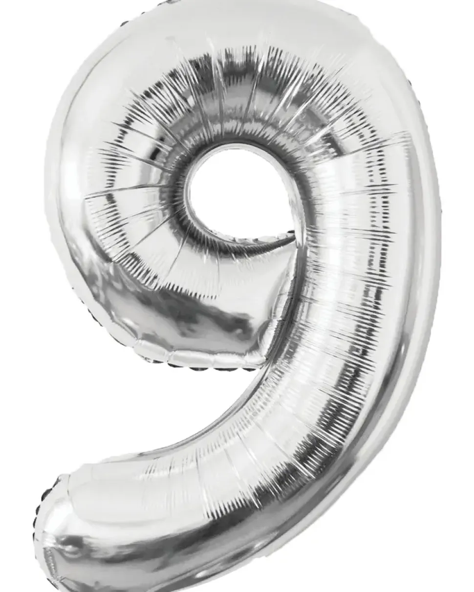 Folieballong Silver 86 cm - Nr 9