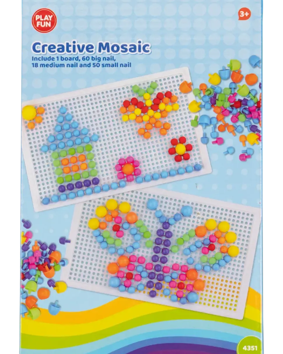 Färgmosaik - Set med 128 delar