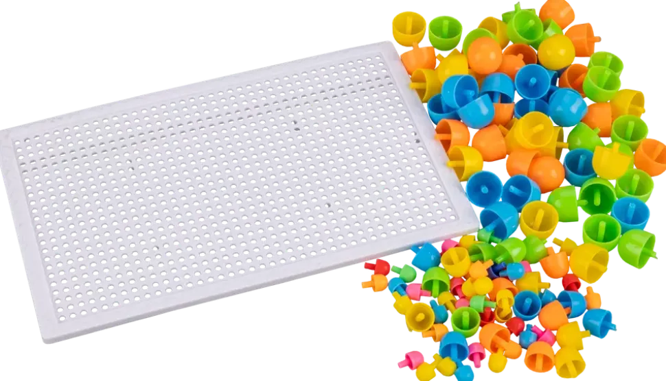 Färgmosaik - Set med 128 delar