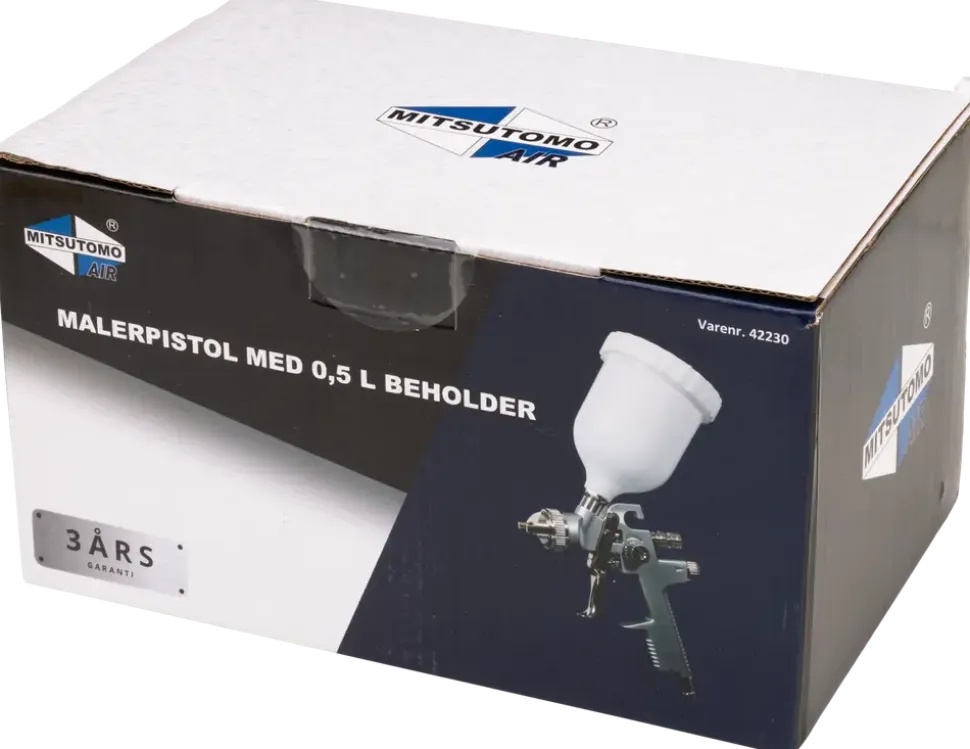 Färgpistol med 0,5 liters behållare