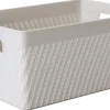 Förvaringskorg plast 25,5x17 cm grå