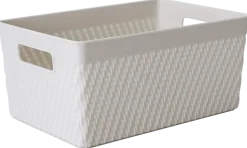 Förvaringskorg plast 25,5x17 cm grå