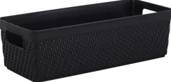 Förvaringskorg plast 24x10 svart