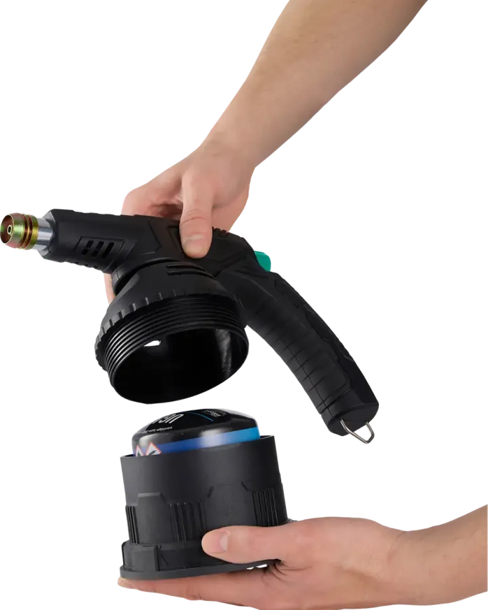 Gas blåslampa med Piezo-tändning