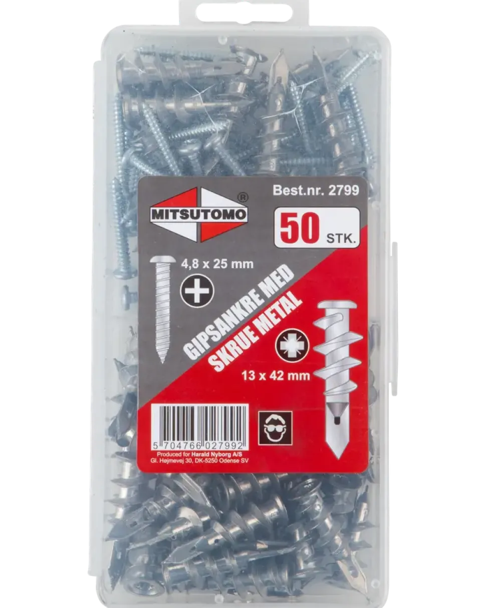Gipsankare metall 50 st