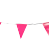 Girlang med vimplar 4 m fuchsia