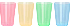 Glas 28 cl återanvändbart 6-pack - olika färger