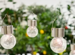 Glaskula med solcell 2-pack