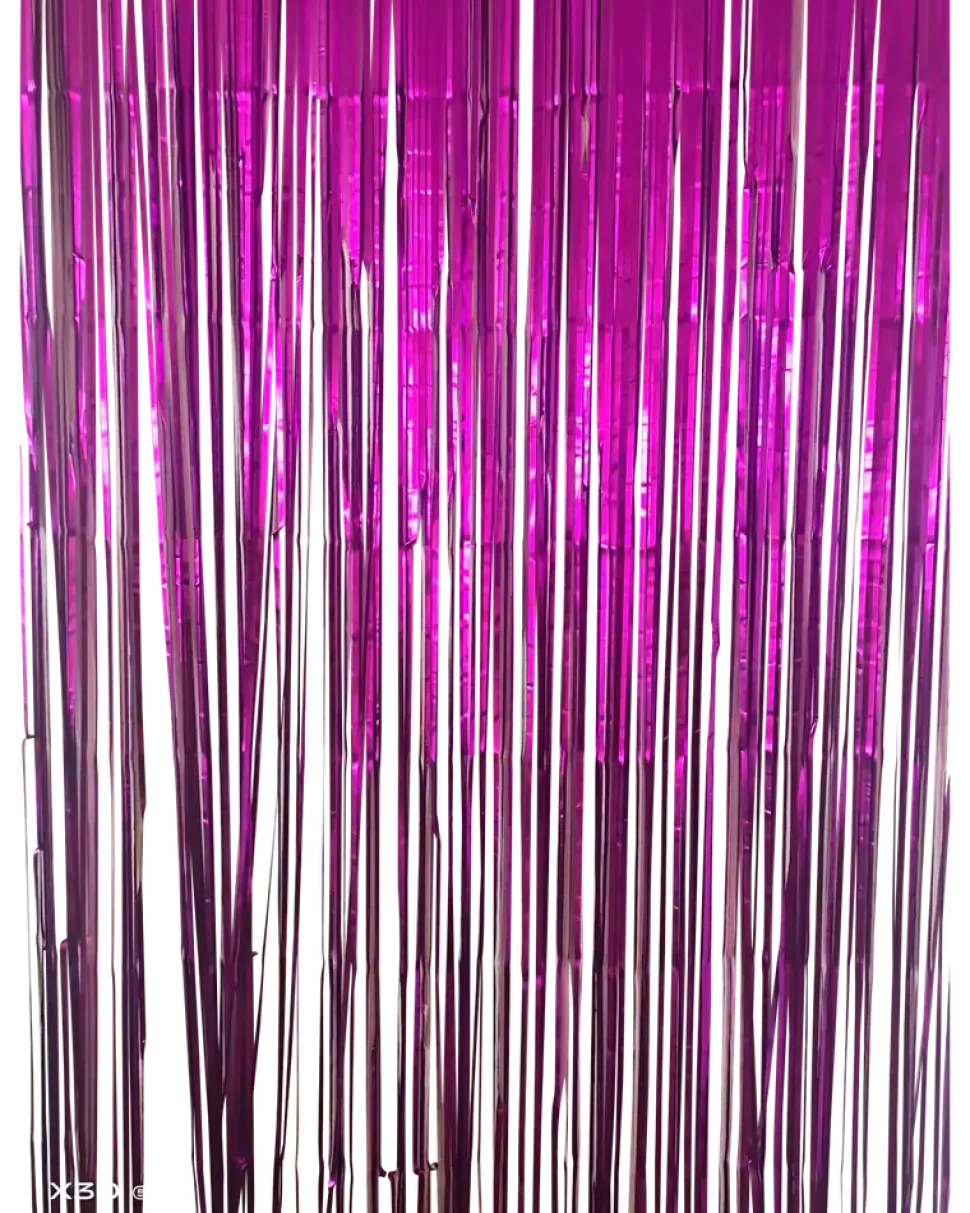 Glitterdraperi matt lila - 250 cm