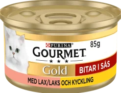 Gold bitar – Lax och kyckling 85 g