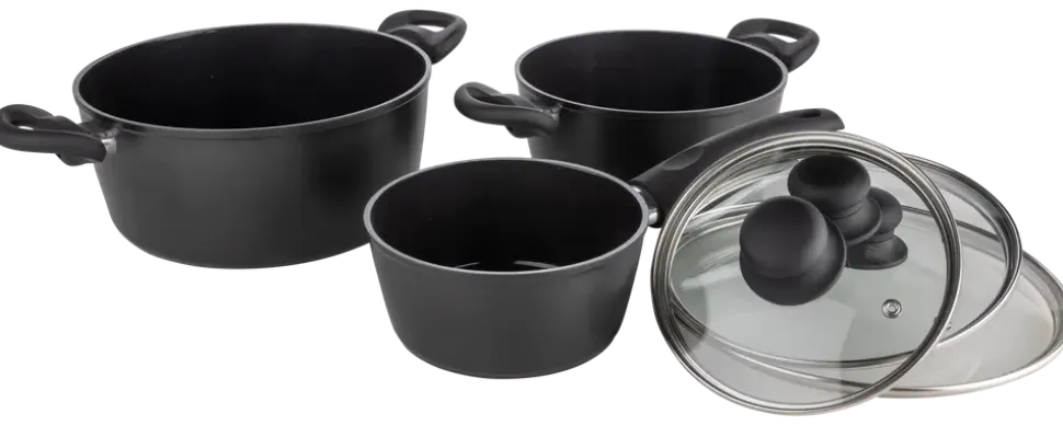 Grytset svart 1,2/2,3/4 L