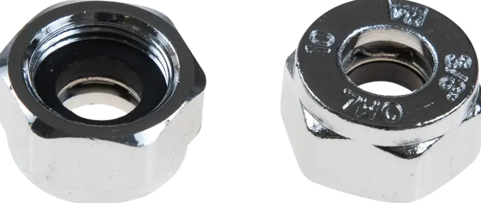 Halvkoppling 3/8"x10mm 2 st