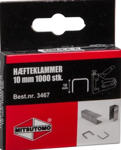 Häftklammer 10 mm 1000 st/pkt