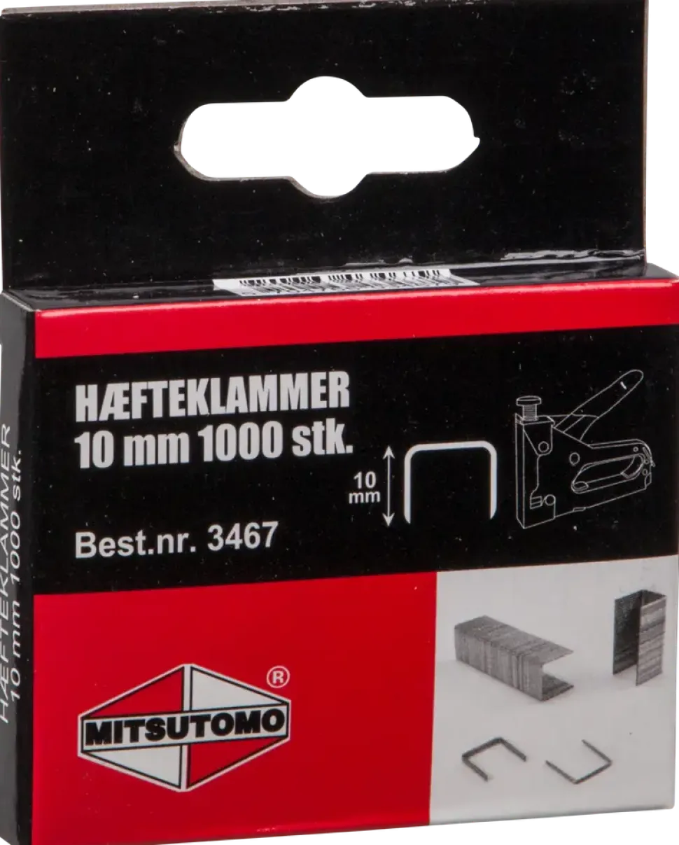 Häftklammer 10 mm 1000 st/pkt
