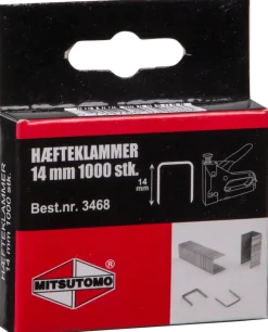 Häftklammer 14 mm 1000 st/pkt