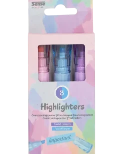 Highlighters Pastell - 3 st